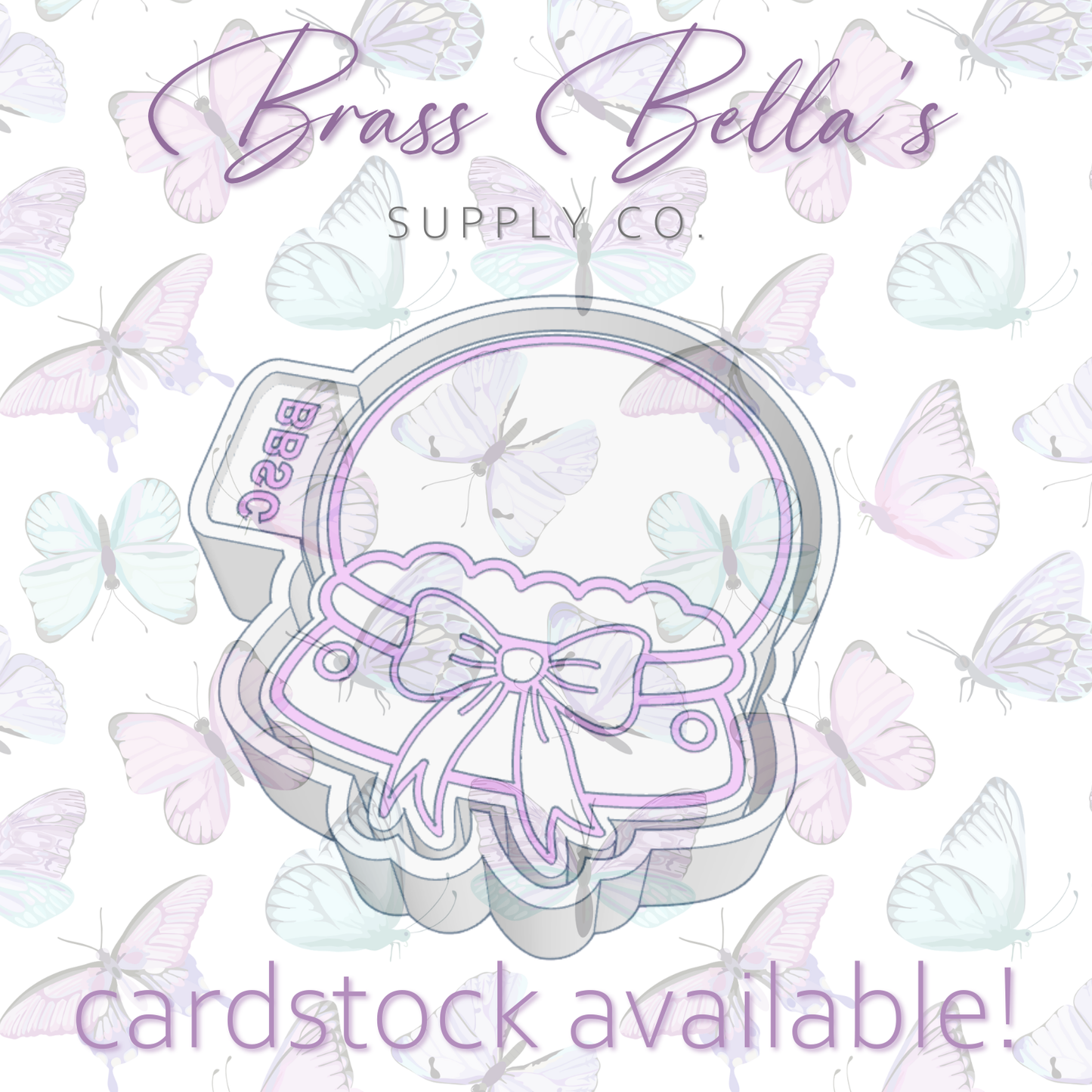 Blank Snowglobe w/ Bow - Freshie Mold