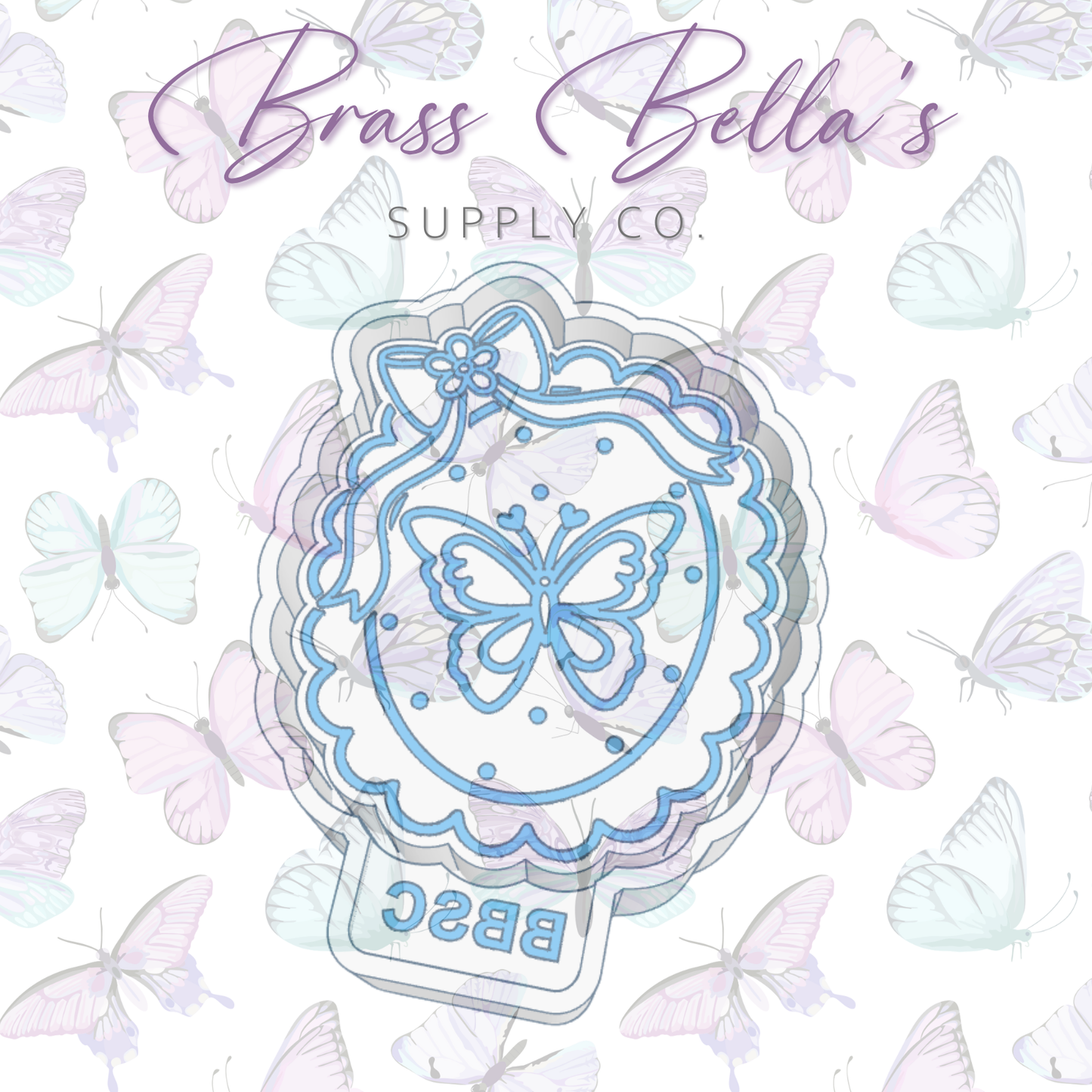 Butterfly in Frame - Freshie Mold