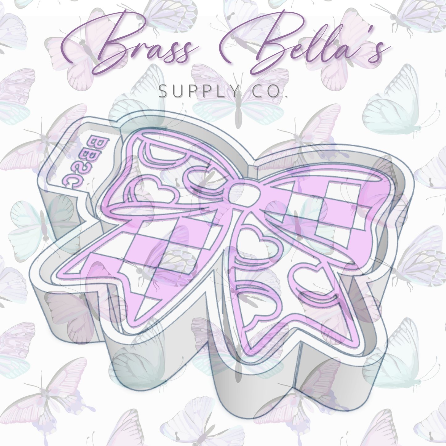 Bow - Valentines Conversation Hearts - Freshie Mold