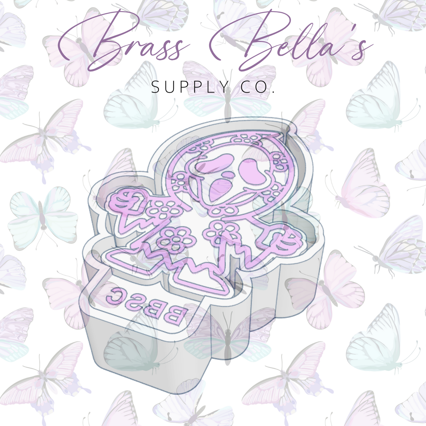 Freshie Mold - Floral Ghost Dude