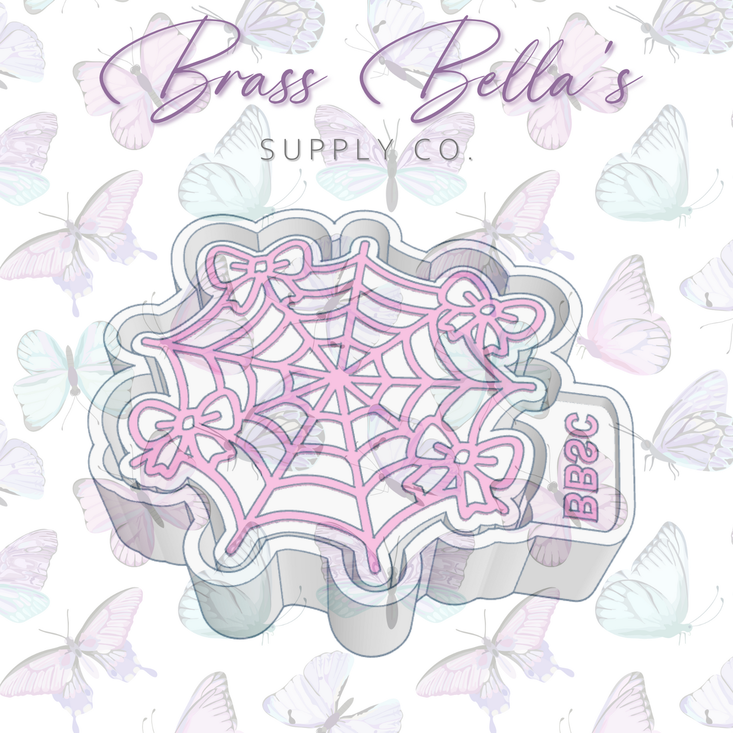 Spider Web w/ Bows - Freshie Mold