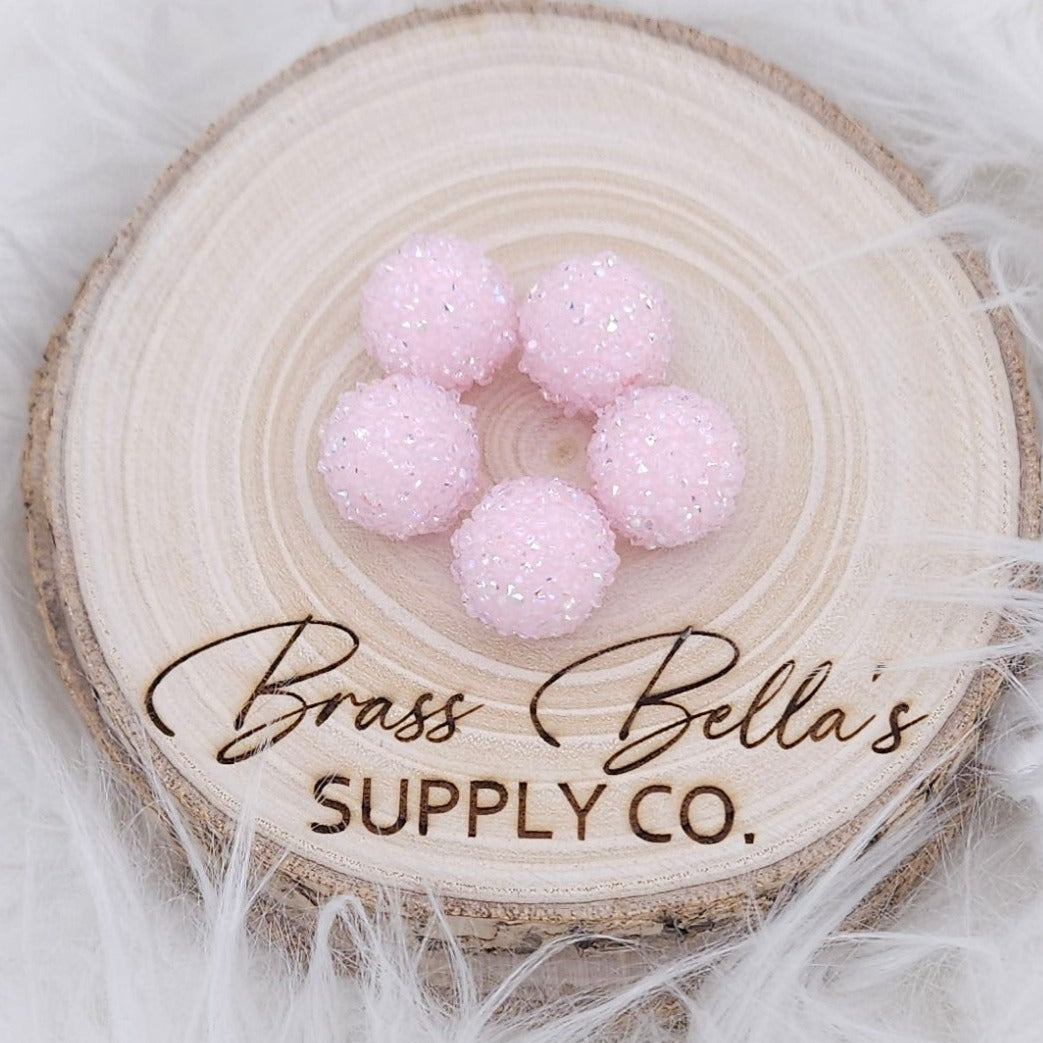 16mm - Sugar Bead - Soft Pink