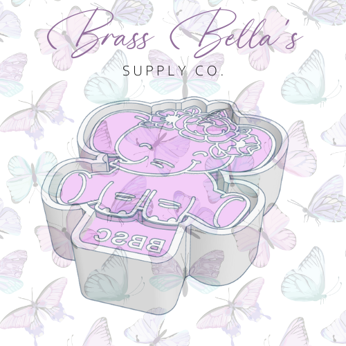 Freshie Mold - Cute Floral Elephant