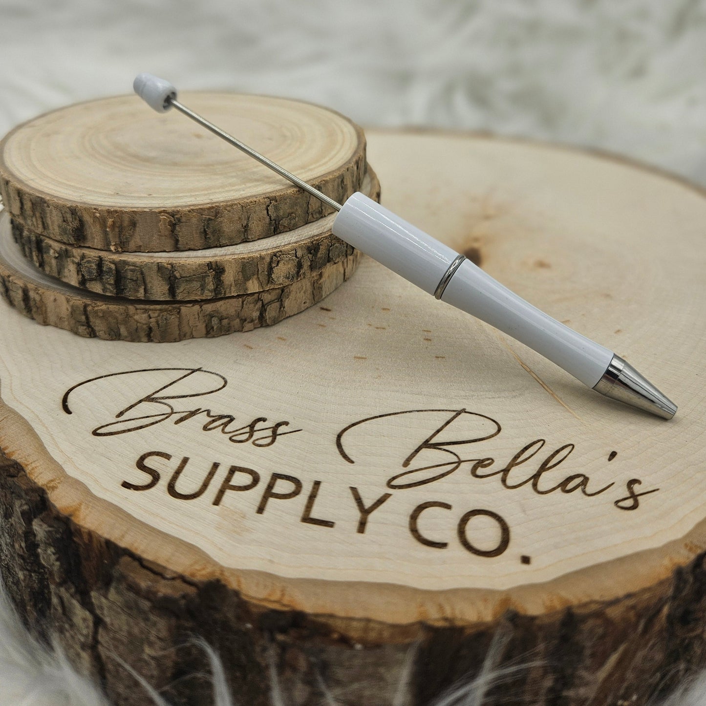 Beadable Pen - Frost White
