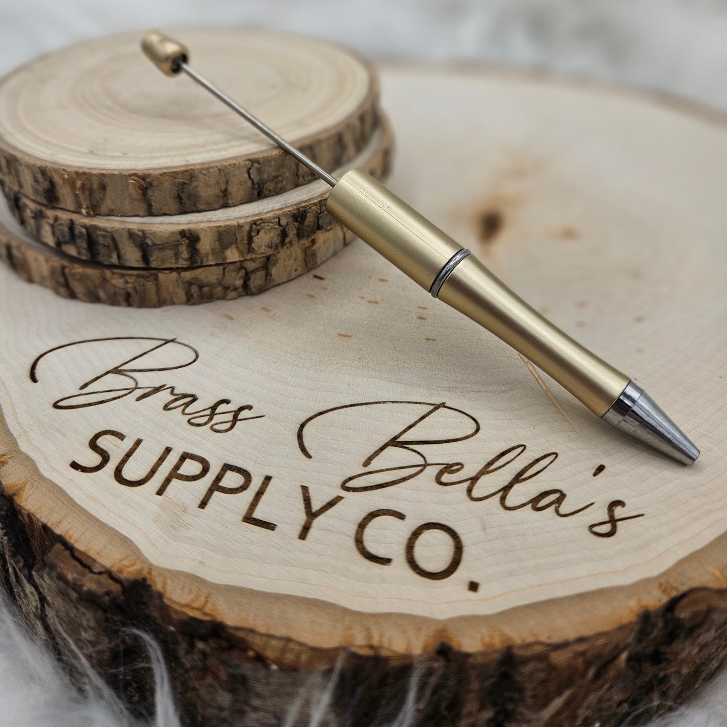 Beadable Pen - Matte Light Gold