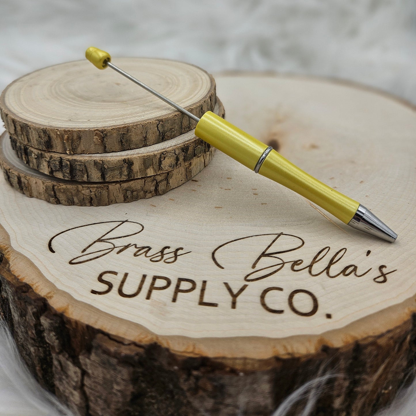 Beadable Pen - Pearl Sunshine