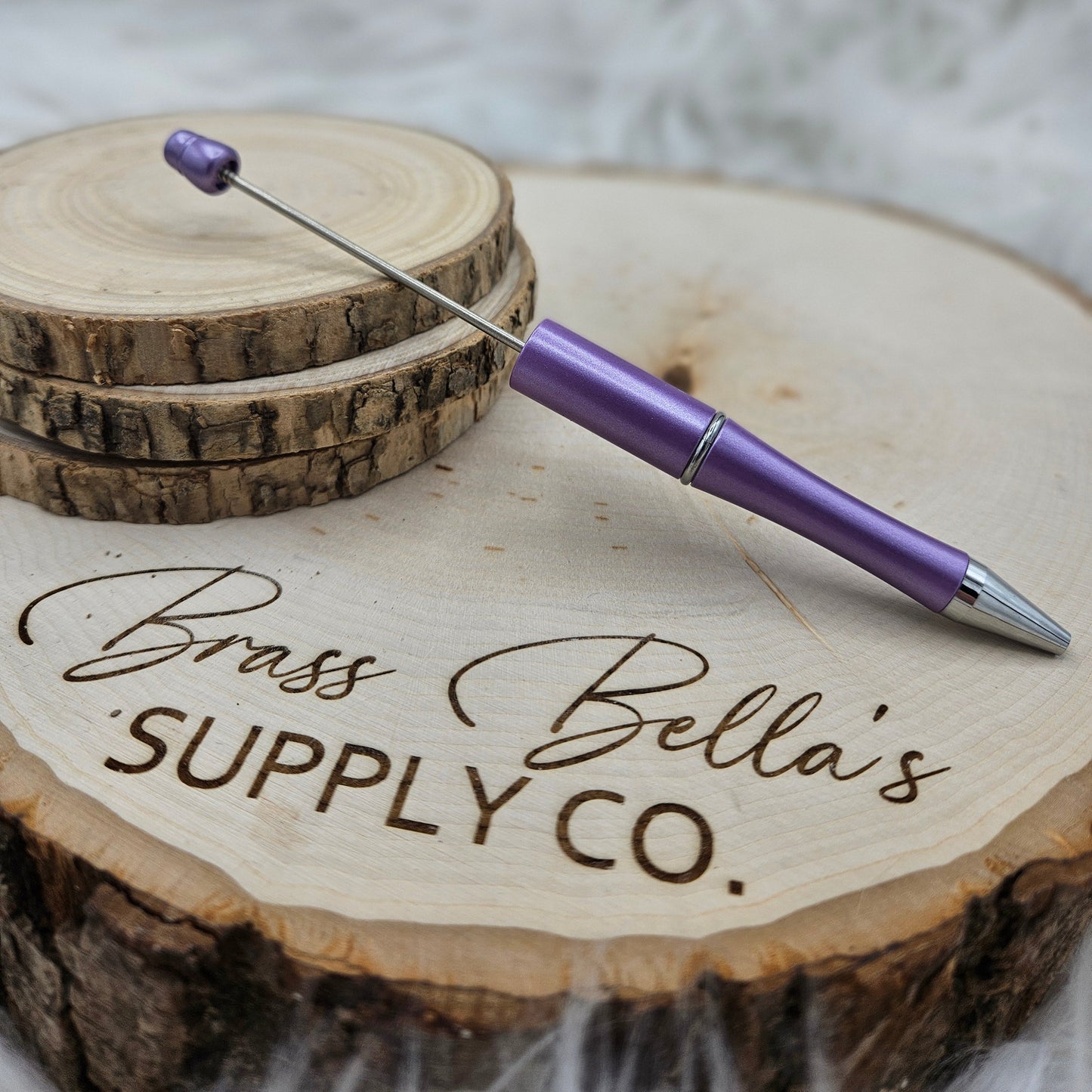 Beadable Pen - Pearl Violet