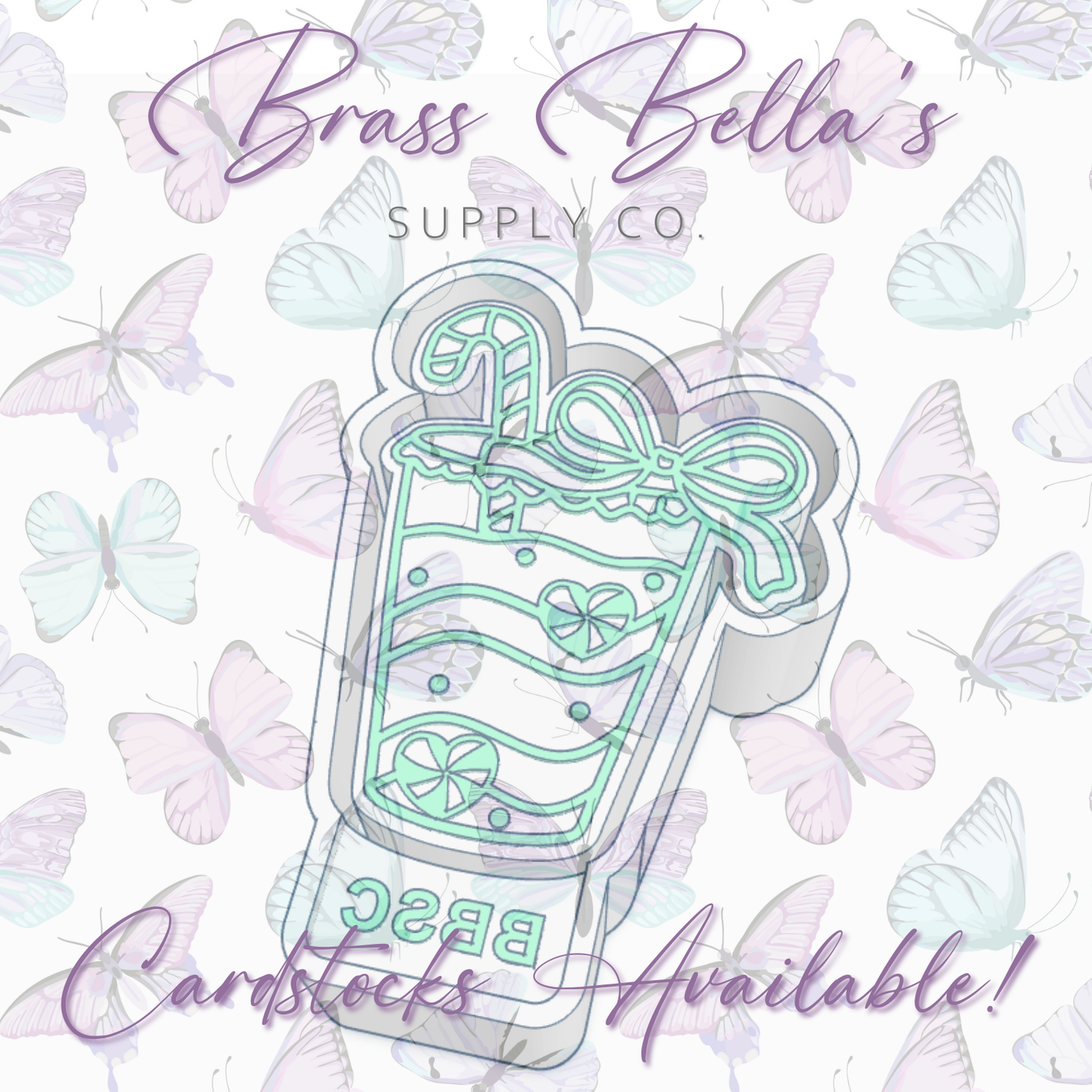 Candycane Straw Iced Coffee - Freshie Mold