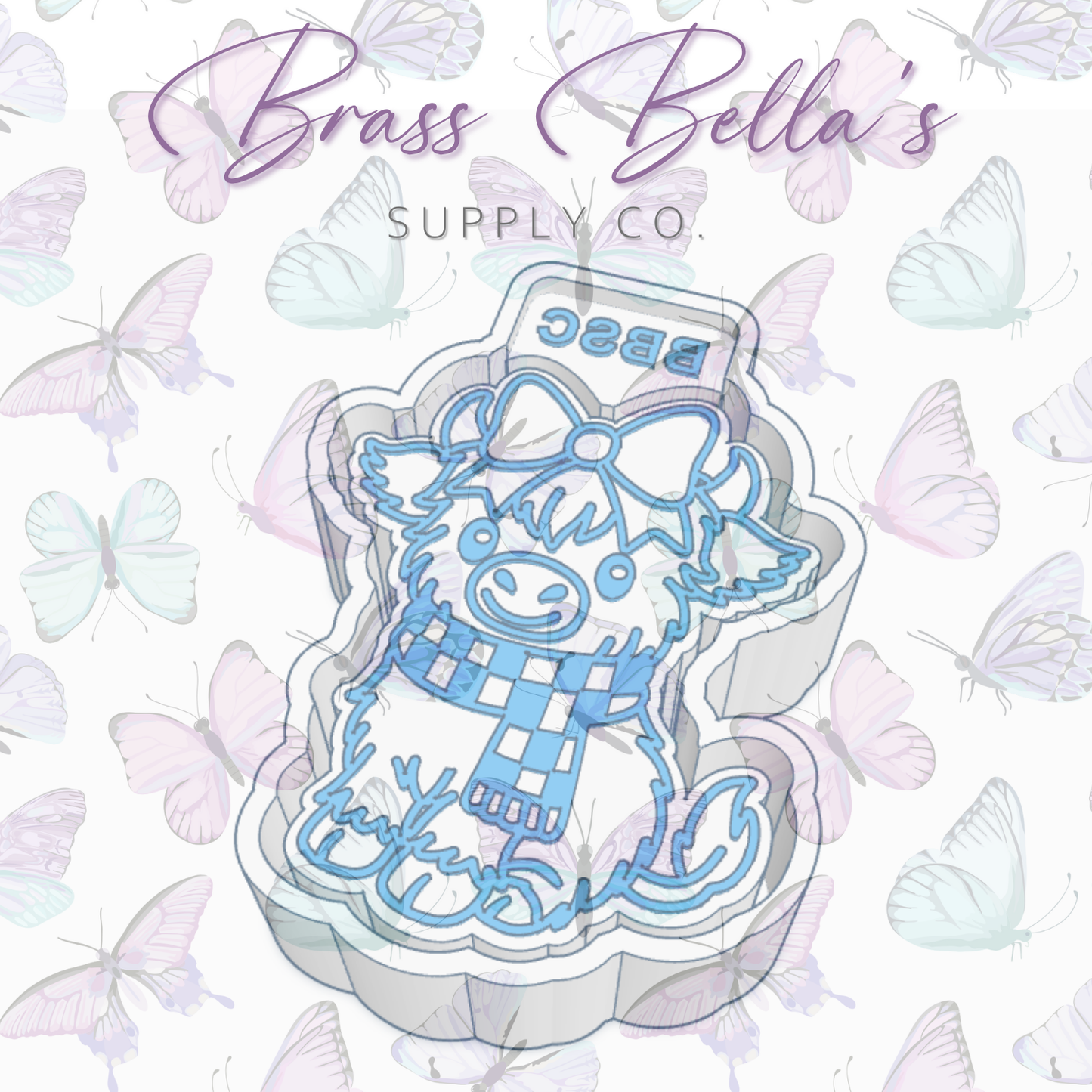 Checkered Scarf Highland - Freshie Mold