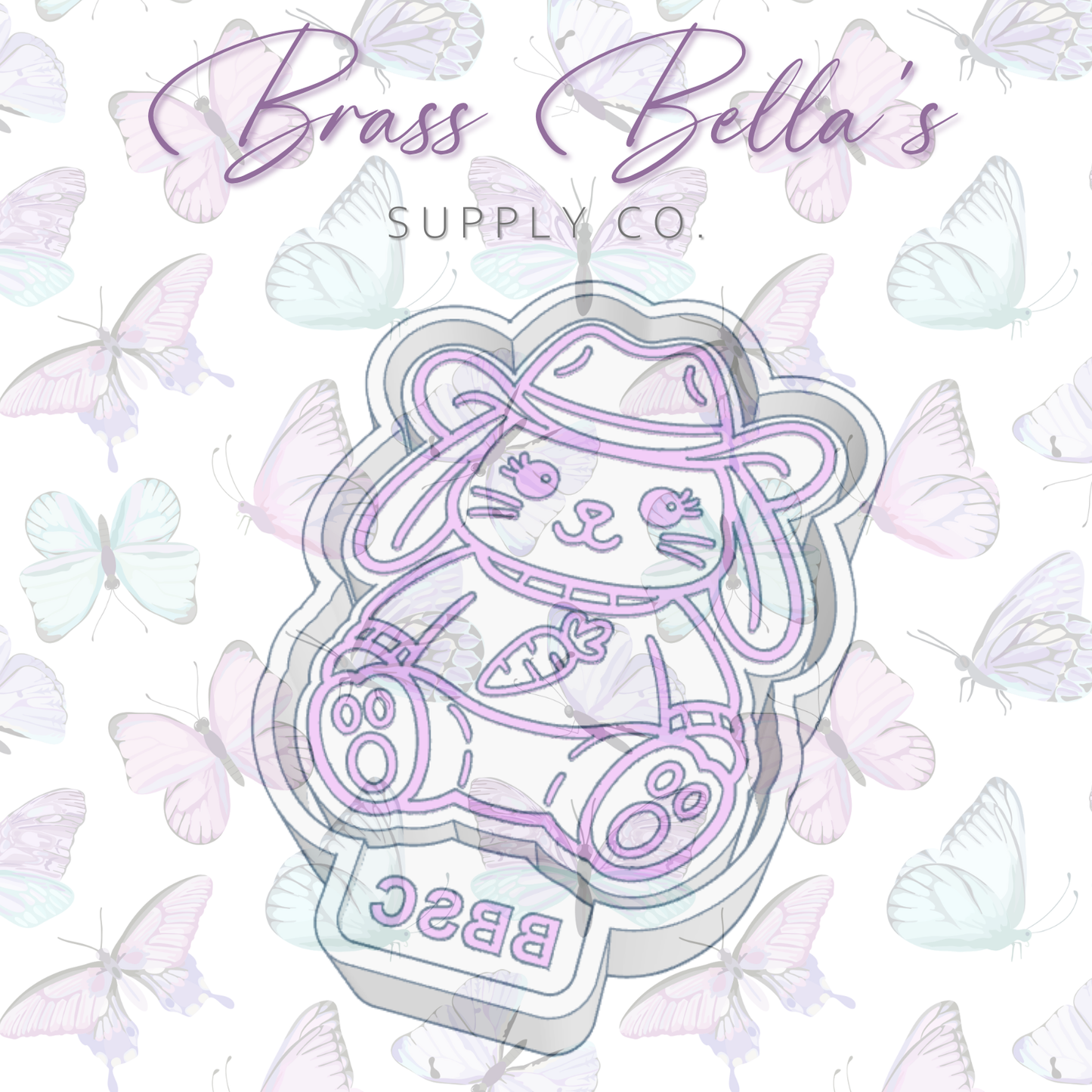 Cowboy Easter Bunny - Freshie Mold