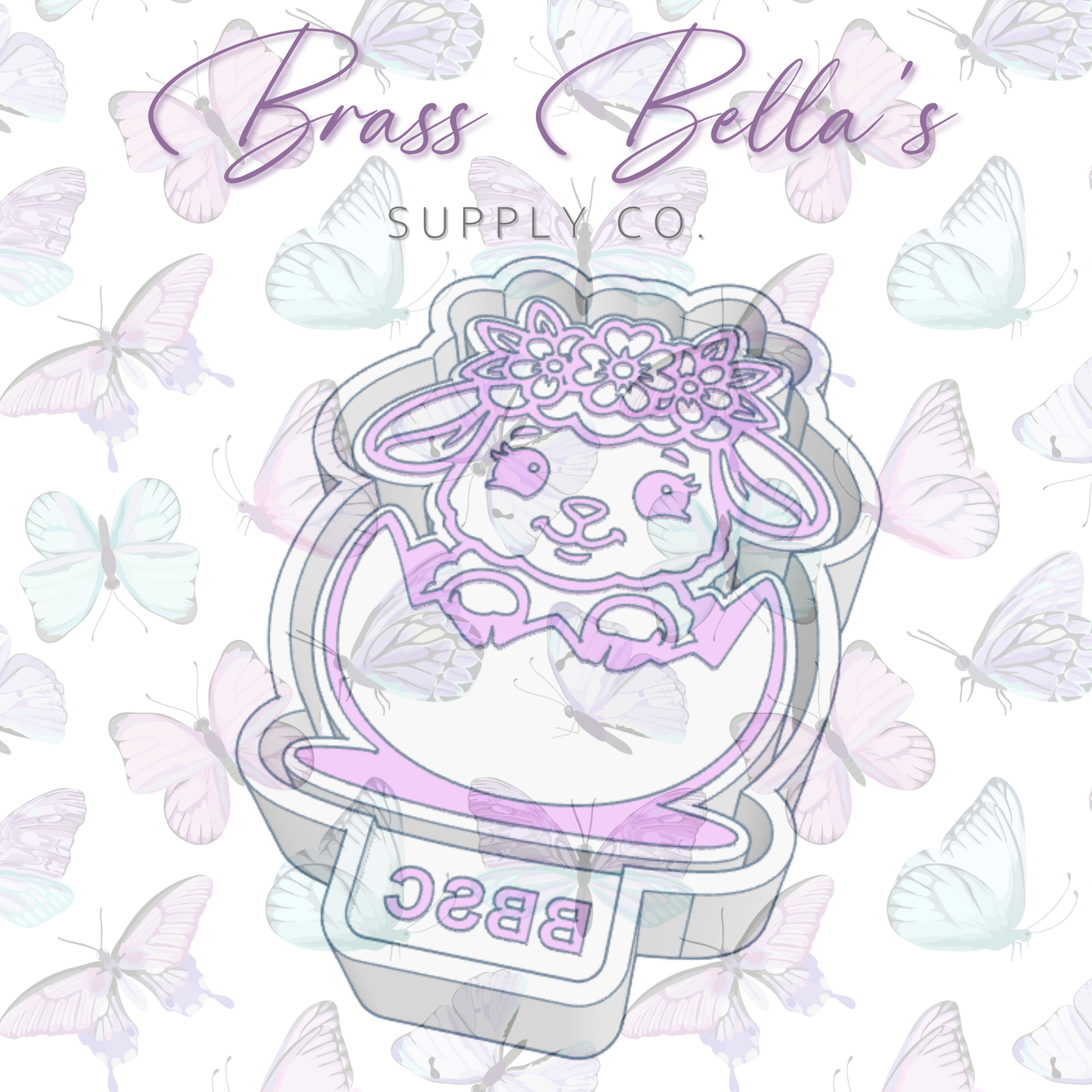 Easter Lamb in Egg - Freshie Mold