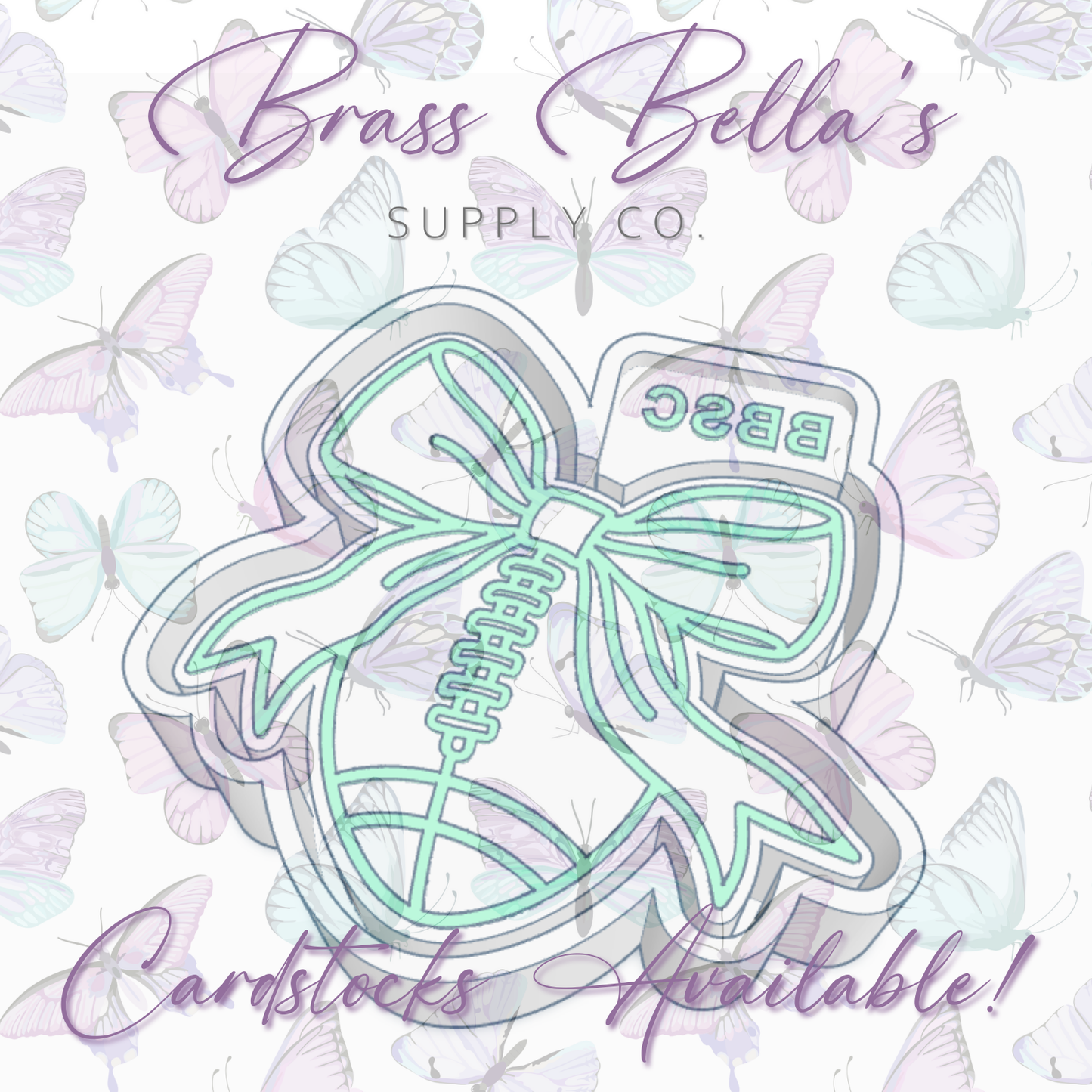 Football w/ Coquette Bow - Freshie Mold