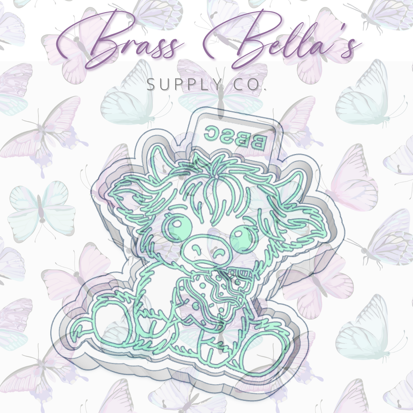 Highland Cow w/ Snack Cake - Freshie Mold