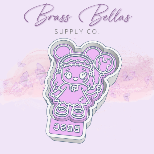 Horror Cutie - Francesca w/ ears & balloon - Freshie Mold