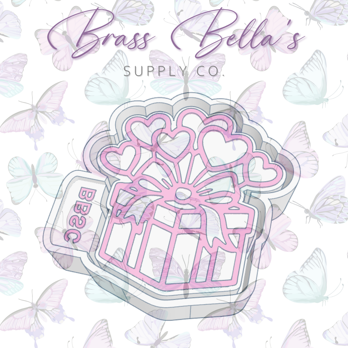 Valentine's Day Gift w/ Heart Balloons - Freshie Mold