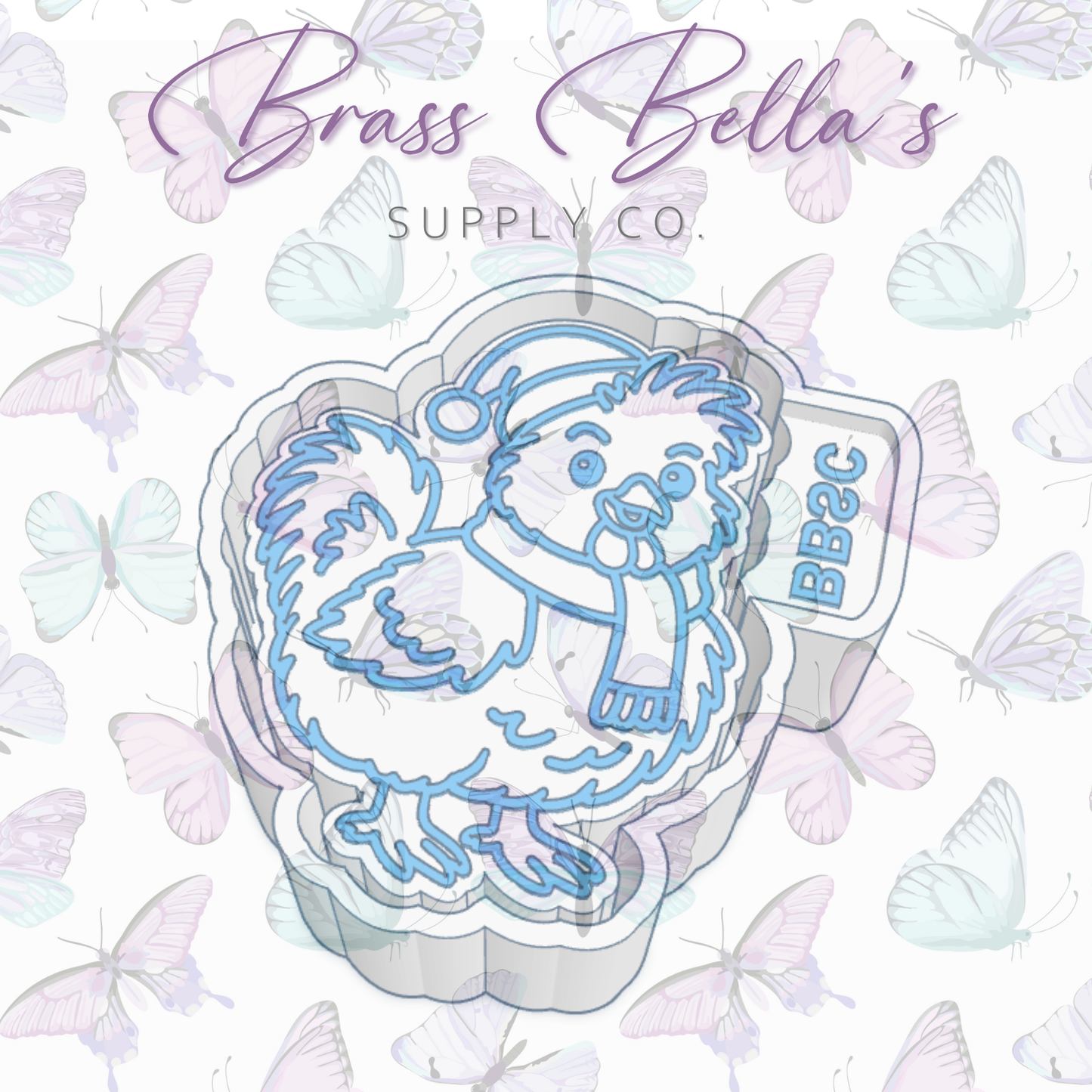 Christmas Silkie Chicken - Freshie Mold