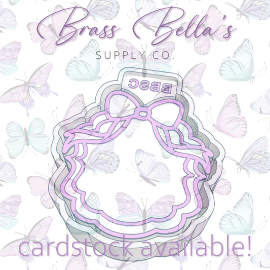 Blank Frame w/ Bow - Freshie Mold