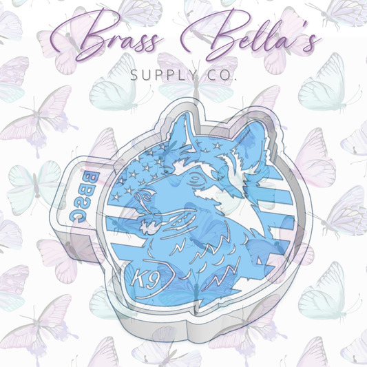 K9 Dog w/ Flag - Freshie Mold