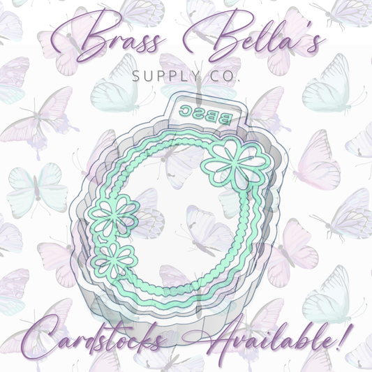 Shamrock Oval Frame - Freshie Mold