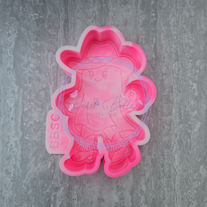 Freshie Mold - Western Ghostie w/ 8Ball