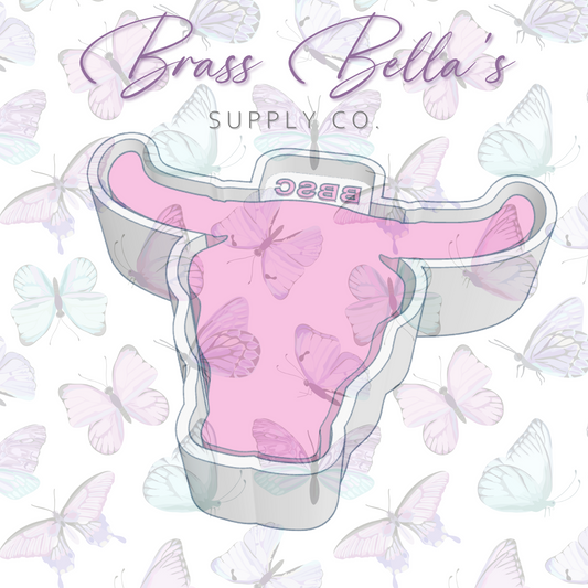 Freshie Mold - Bull Skull - BLANK (for inserts)