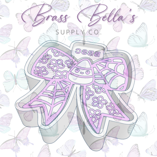 Freshie Mold - Groovy Spooky Bow