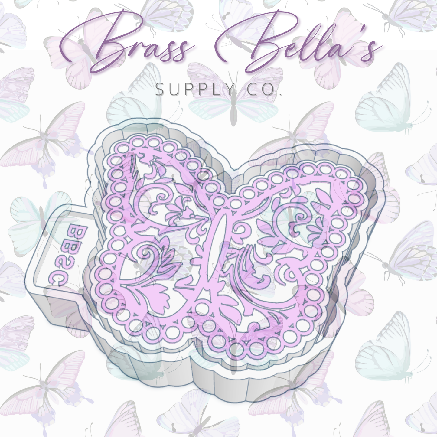 Tooled and Turquoise Butterfly - Freshie Mold