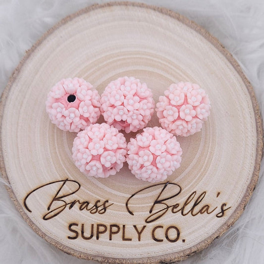 20mm - 3D Flower - Baby Pink Daisies