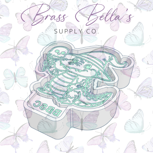 Freshie Mold - Witchy Gator w/ Spooky Ice Cream