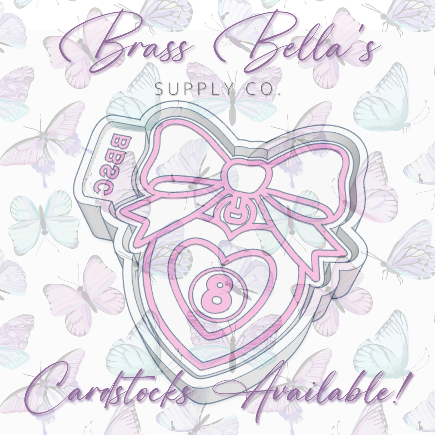 8 Ball Heart Locket - Freshie Mold