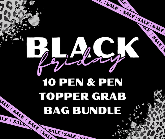 DOORBUSTER! 10 Pen & Pen Topper Grab Bag Bundle