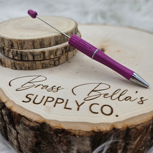 Beadable Pen - Dark Orchid