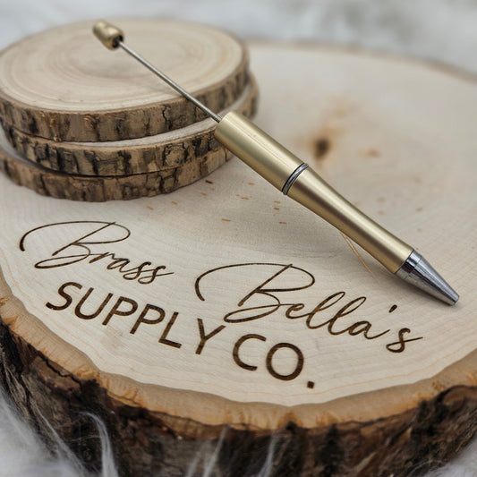 Beadable Pen - Matte Light Gold