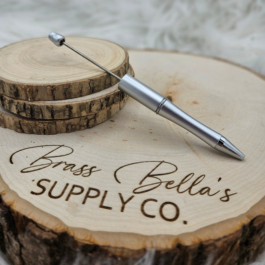 Beadable Pen - Matte Silver