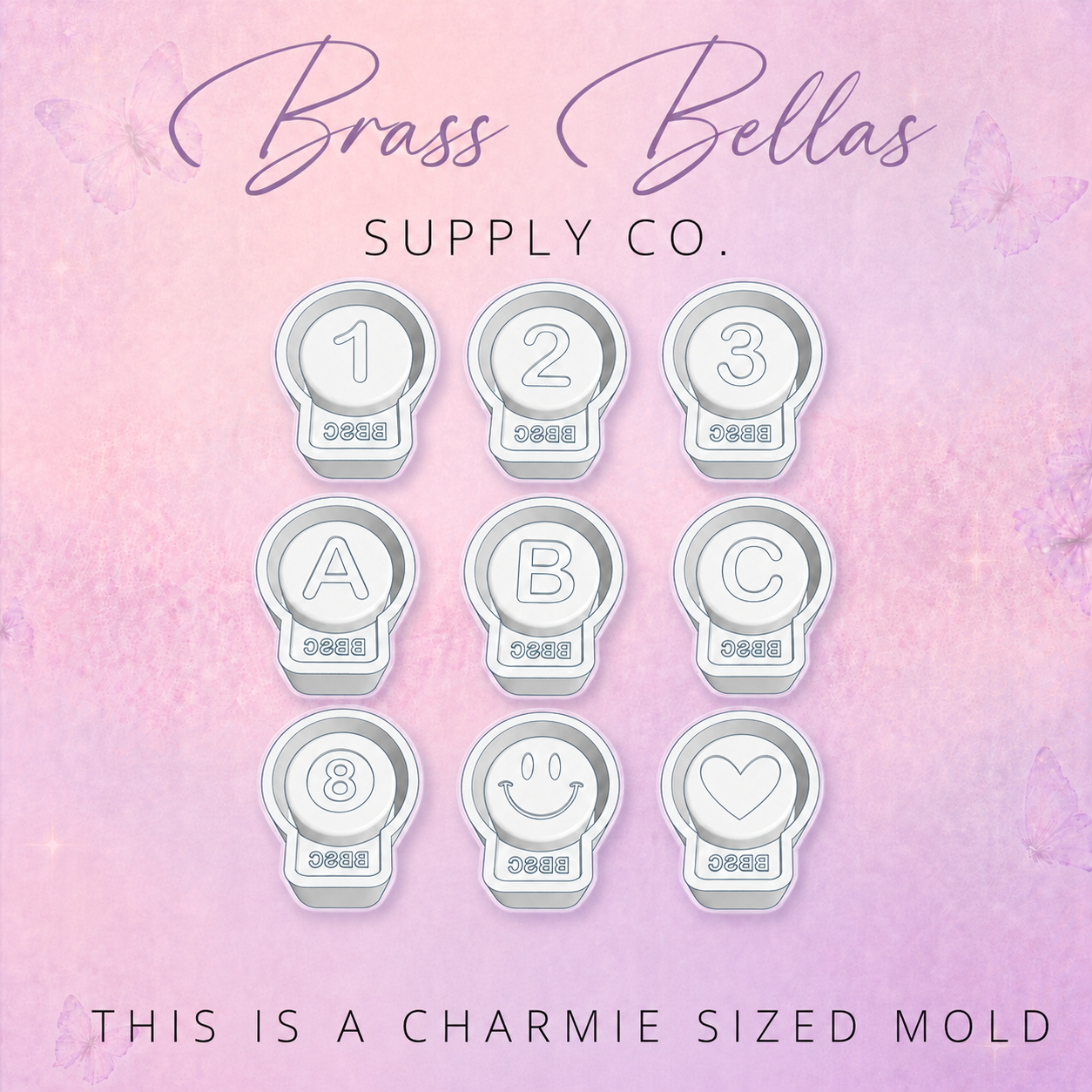 Rounded Alphabet Beads - BUNDLES - Charmie Mold