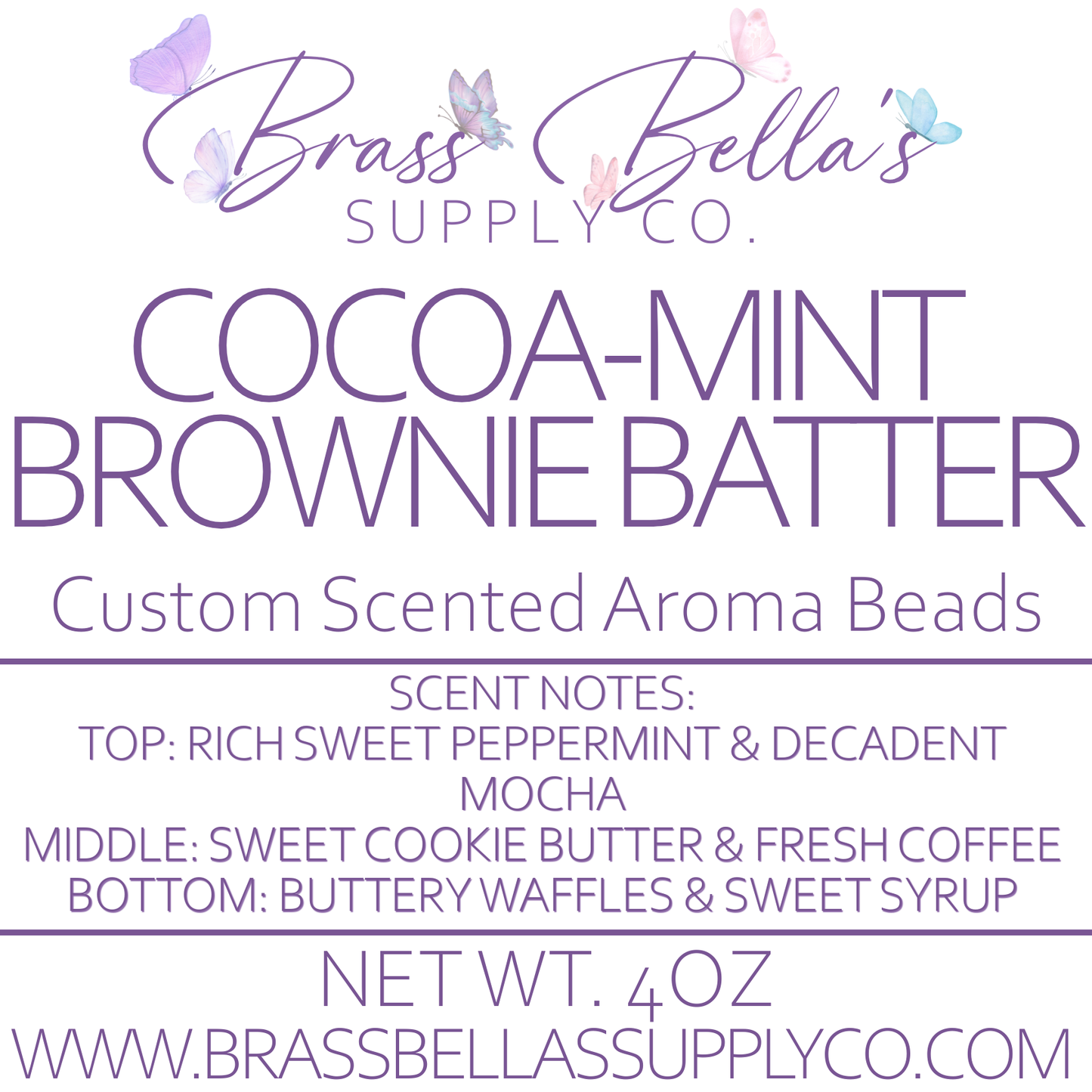 Cocoa-Mint Brownie Batter - Custom Scented Aroma Beads - BBSC Exclusive