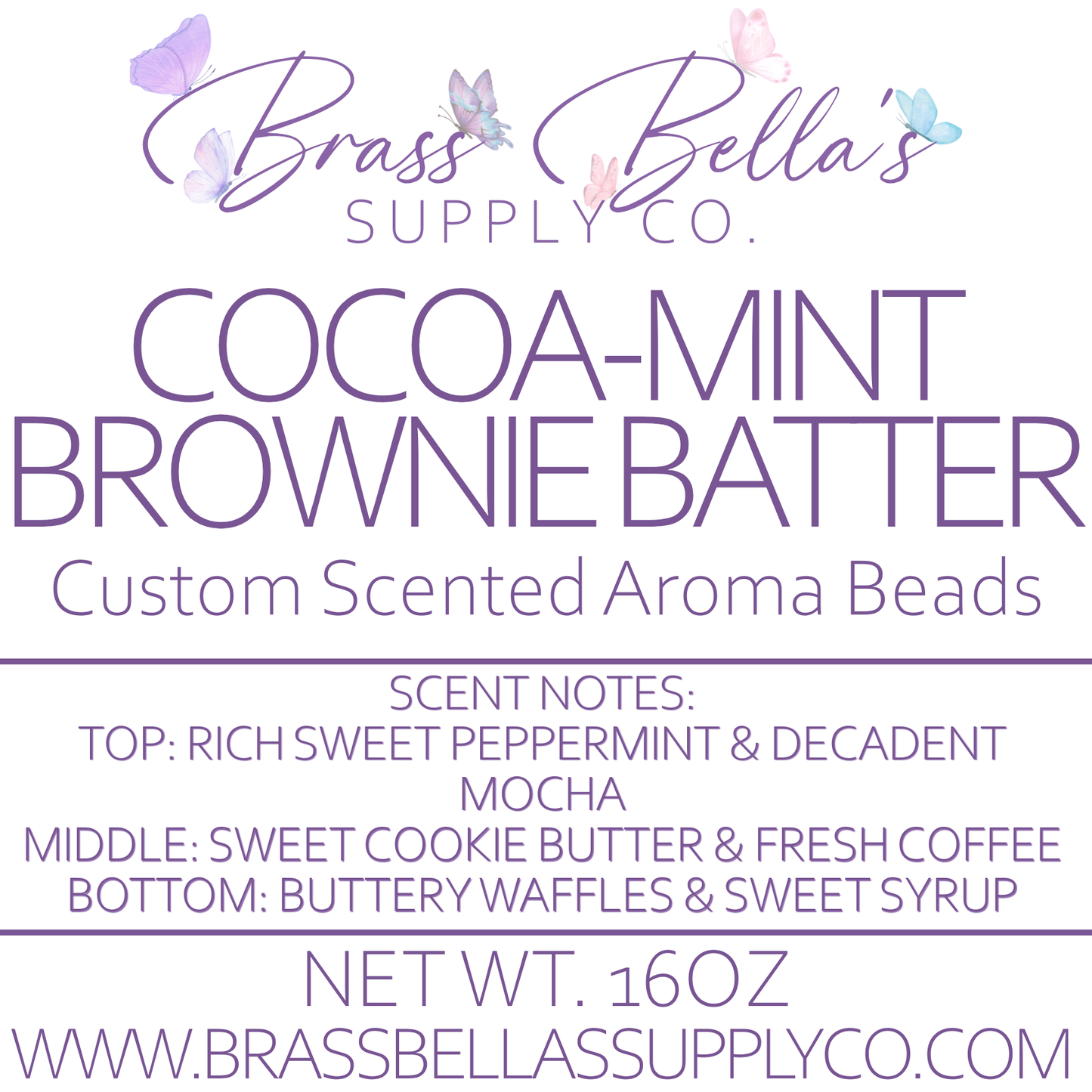 Cocoa-Mint Brownie Batter - Custom Scented Aroma Beads - BBSC Exclusive