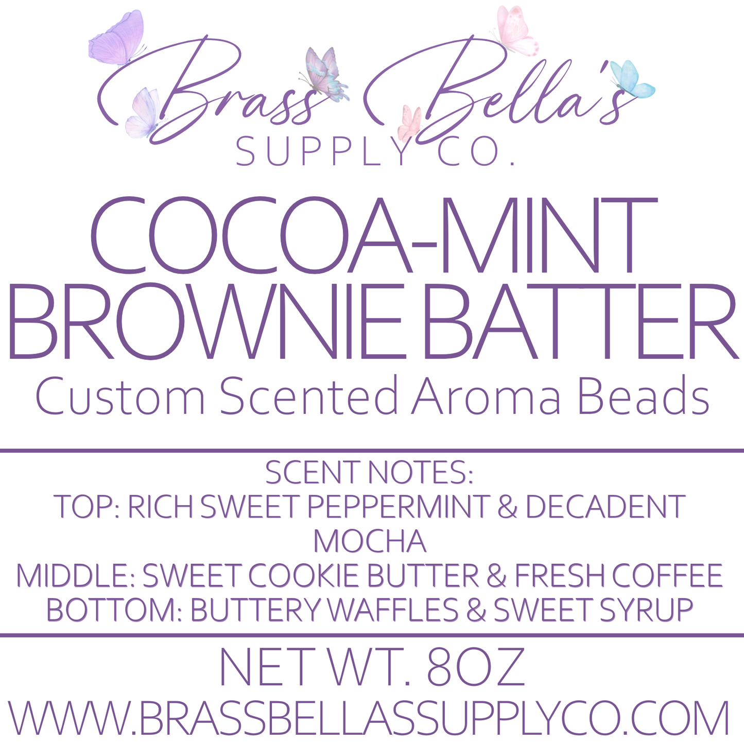 Cocoa-Mint Brownie Batter - Custom Scented Aroma Beads - BBSC Exclusive