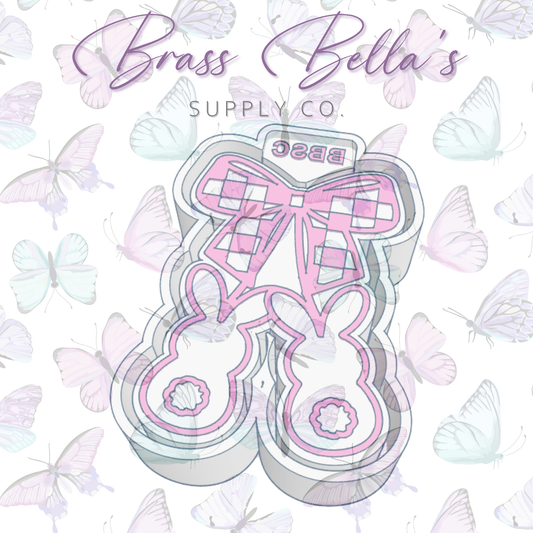 Bunny Cherries w/ Checkered Bow - Freshie Mold