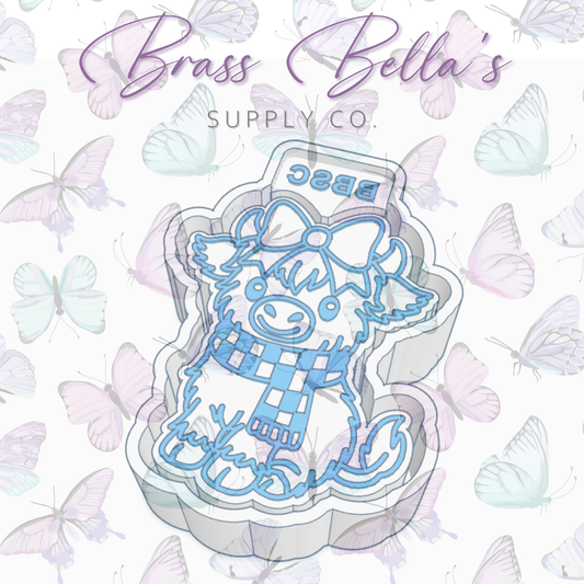 Checkered Scarf Highland - Freshie Mold