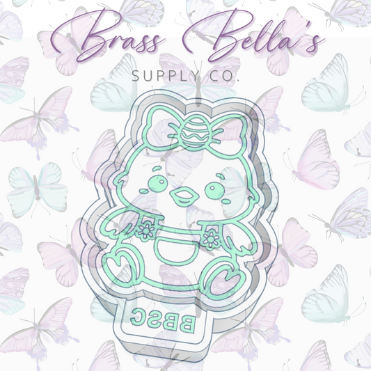 Chick w/ Easter Egg Bow - Freshie Mold