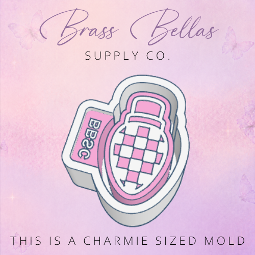 Christmas Lightbulb - Checkered - Charmies