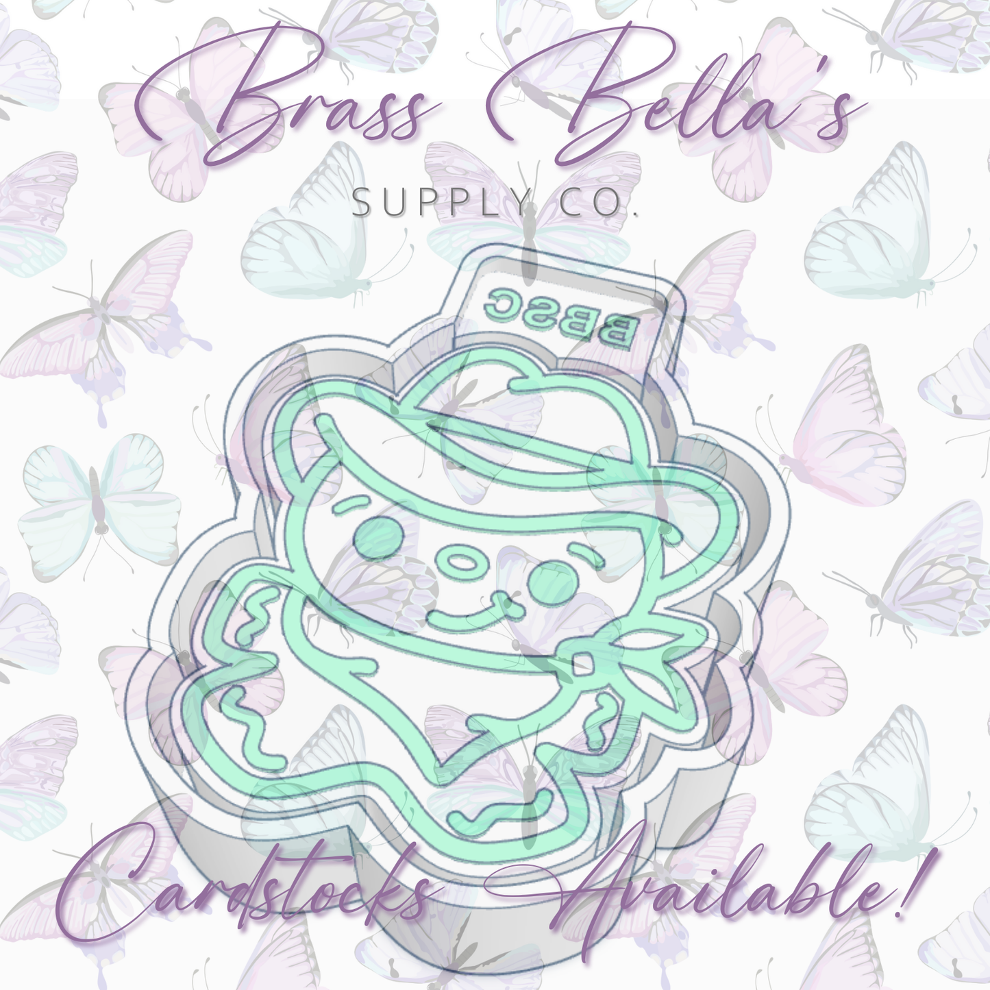 Cowboy Gingerbread Man - Freshie Mold