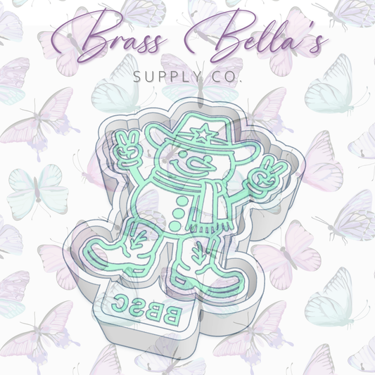 Cowboy Snowman - Freshie Mold