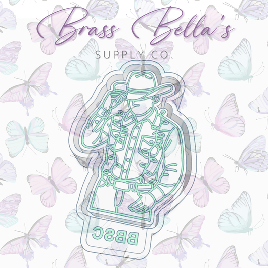 Cowboy w/ Christmas Lights - Chaos Queen - Freshie Mold