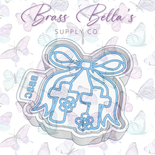 Cross Cherries w/ Bow - Freshie Mold