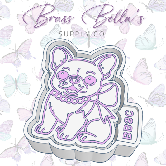 Frenchie with Bow - Freshie Mold