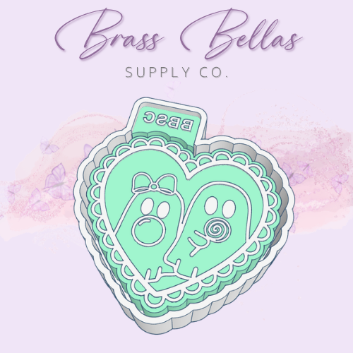 Ghost lovers in Heart Frame - Freshie Mold