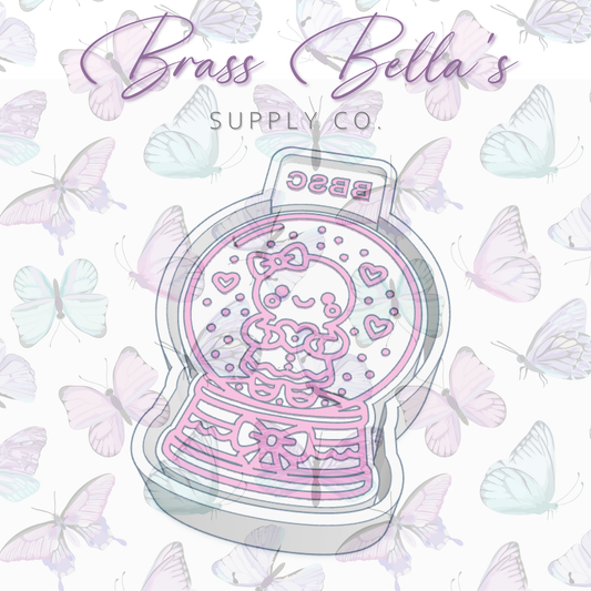 Gingerbread Girl in Snowglobe - Freshie Mold