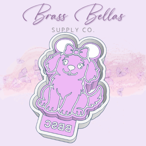 Golden Girl w/ ears & bow - Freshie Mold